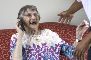 Resident at Alzheimer's care facility
