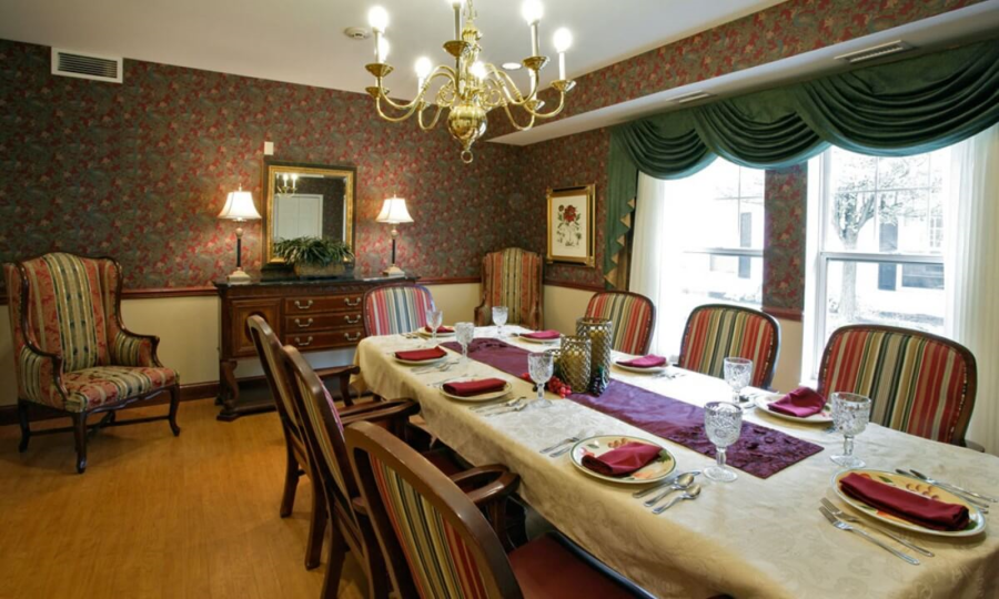 respite care facility dining area